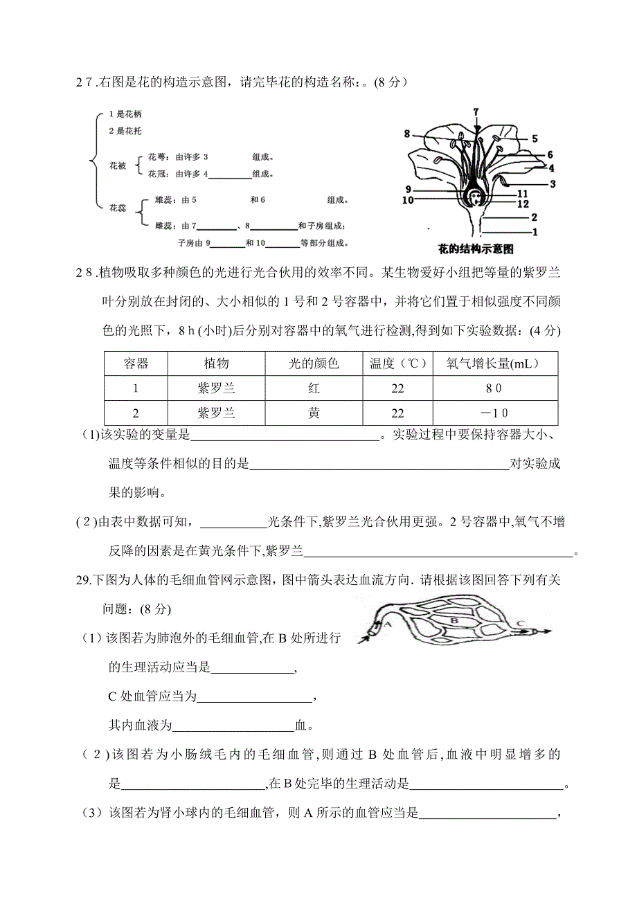 初中毕业学业考试模拟检测试卷(4)_第5页