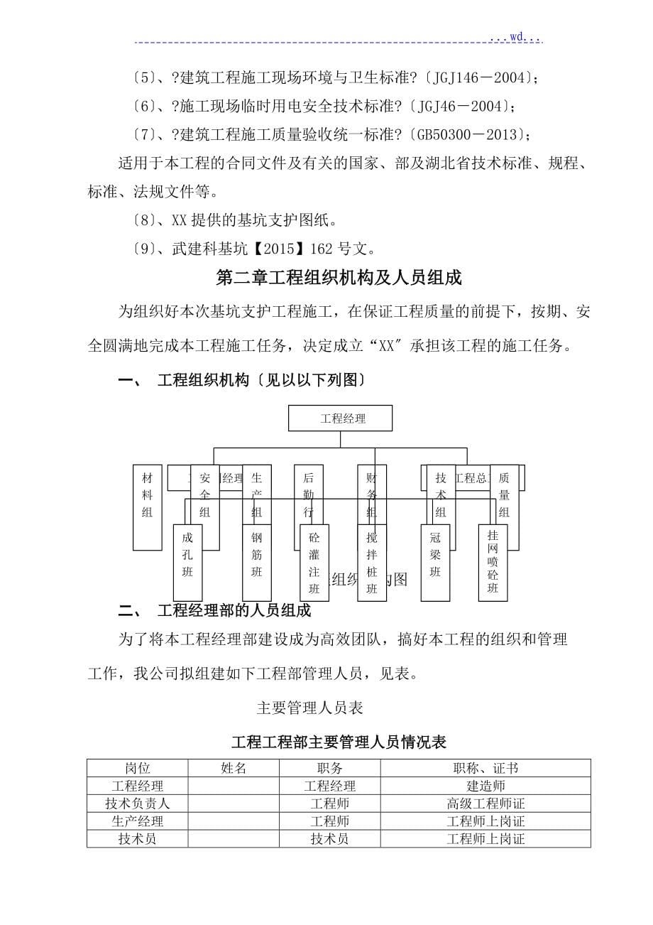 基坑支护施工组织方案_第5页