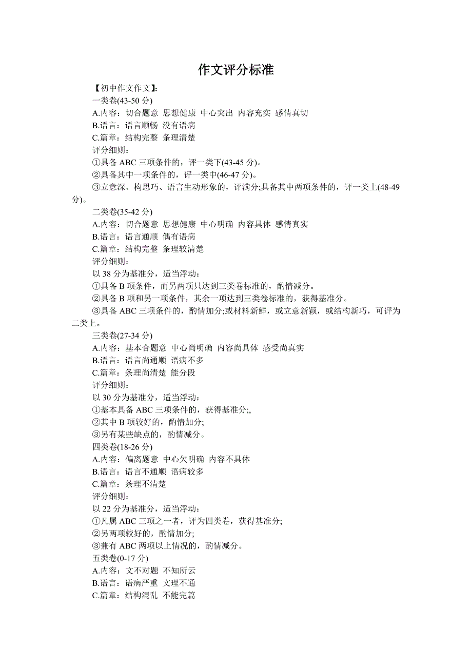 高考大纲对写作的要求_第1页