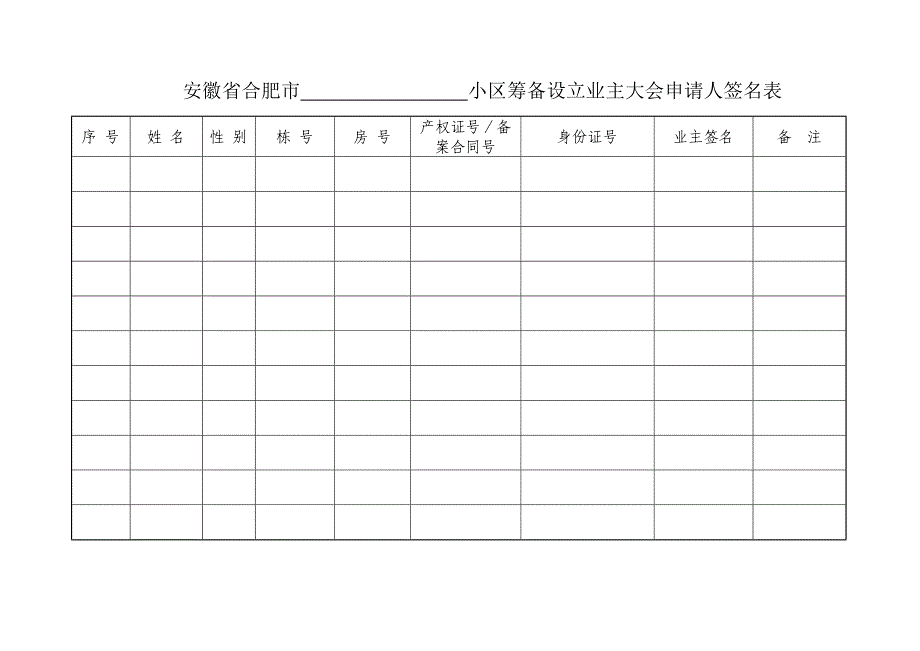 业主委员会的设立申请书(全套).doc_第2页