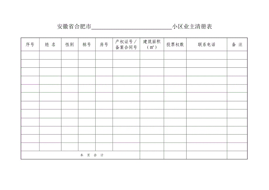 业主委员会的设立申请书(全套).doc_第3页