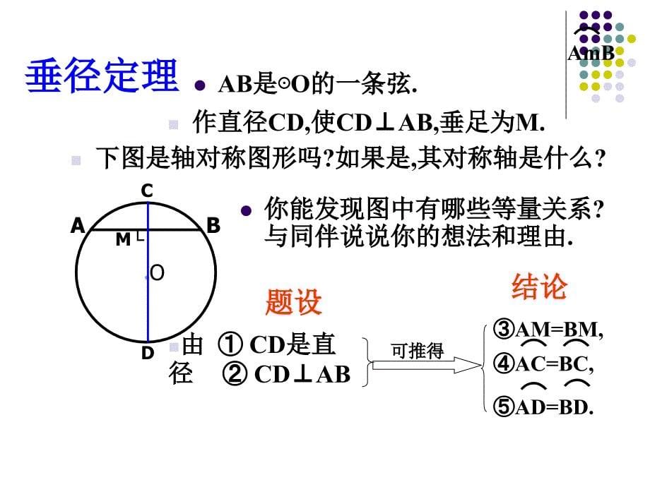 北师大版九年级下册3.2圆的对称性-垂径定理 课件_第5页