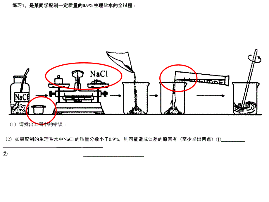 一定溶质质量分数的氯化钠溶液的配制_第3页