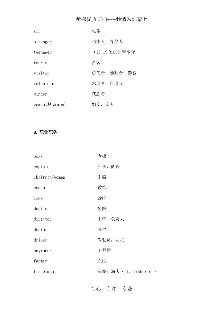 中考英语单词分类速记(1600词)(共53页)_第4页