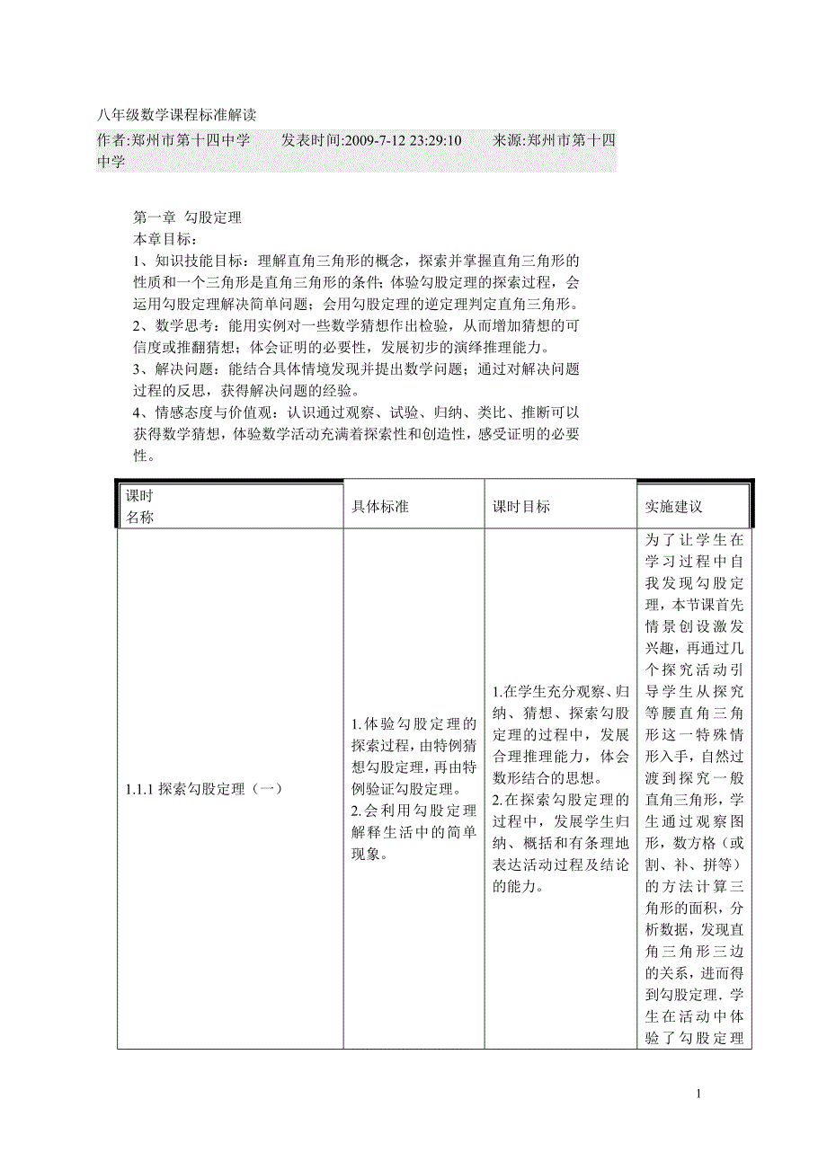 八年级数学课程标准解读_第1页