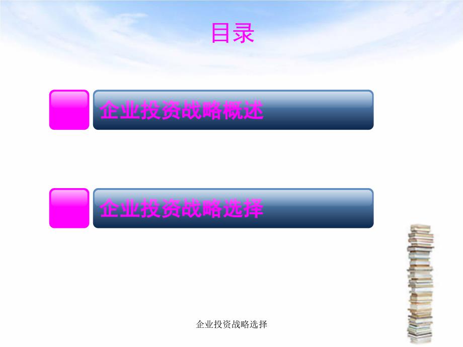 企业投资战略选择课件_第2页