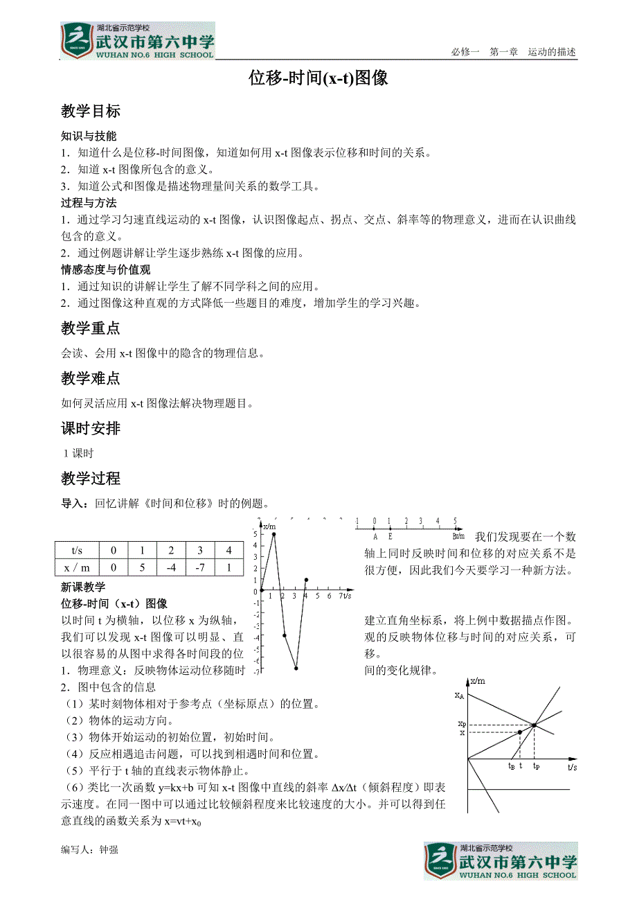 113（2）位移-时间（x-t）图像_第1页