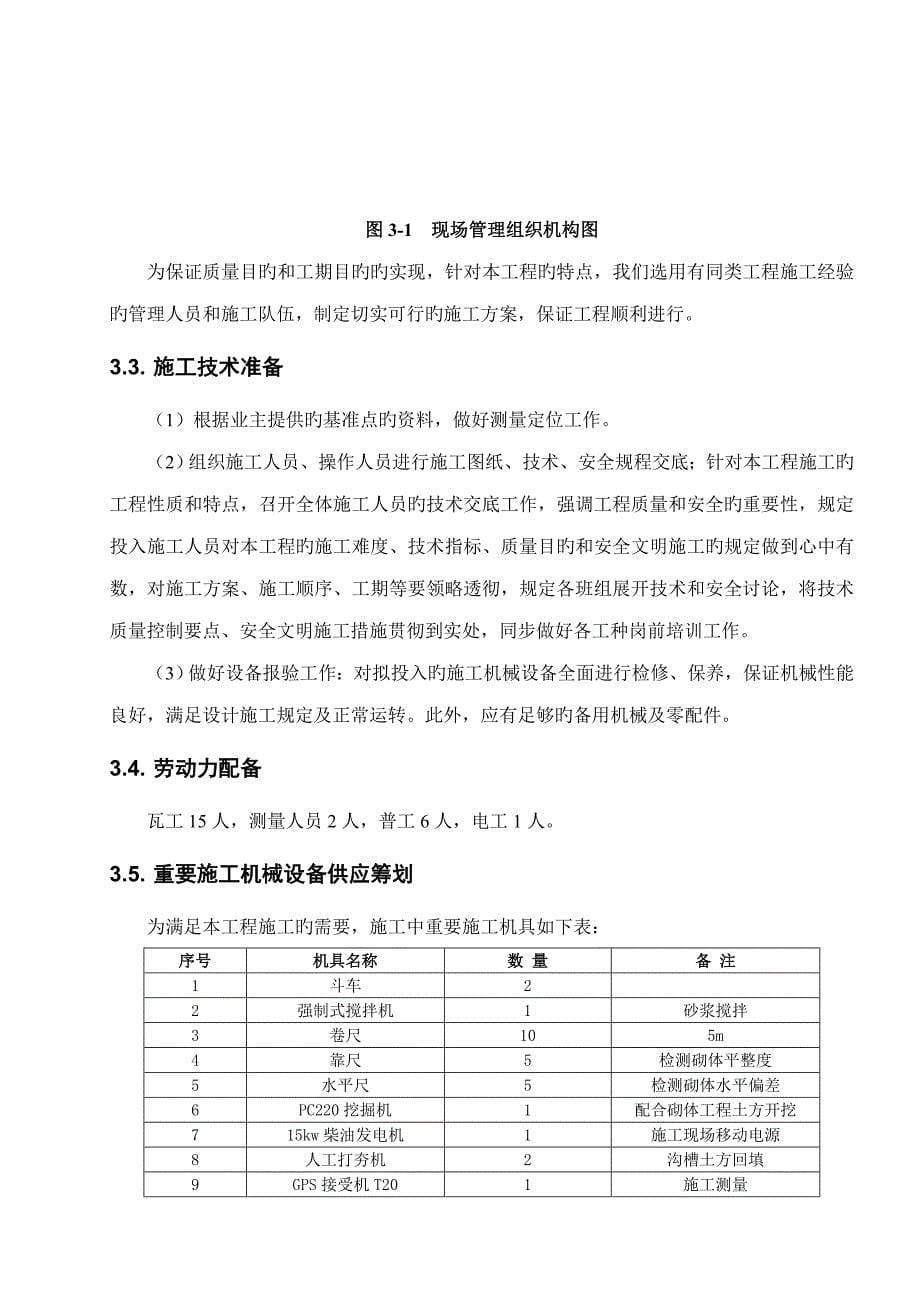 截洪沟毛石砌体施工方案_第5页