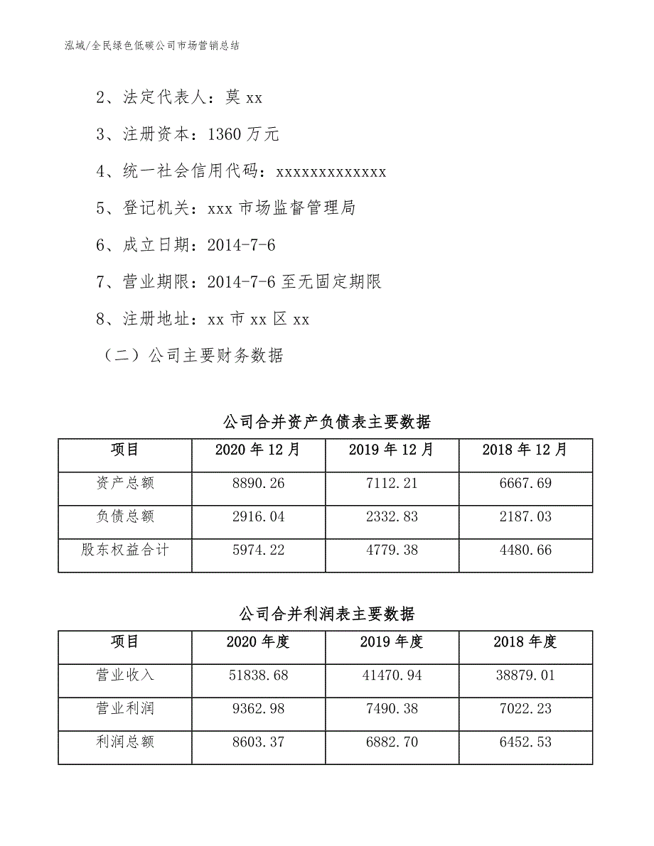 全民绿色低碳公司市场营销总结（参考）_第3页