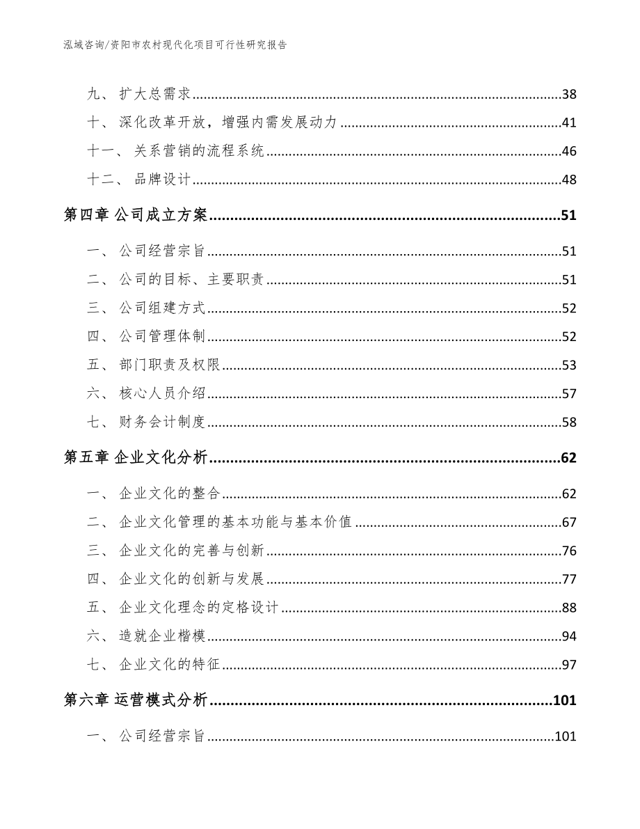 资阳市农村现代化项目可行性研究报告【范文模板】_第2页