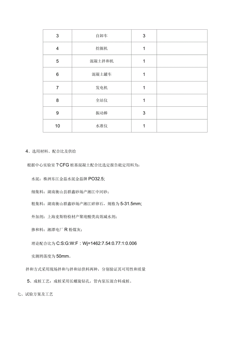 CFG桩成桩工艺设计性试验施工组织设计_第3页