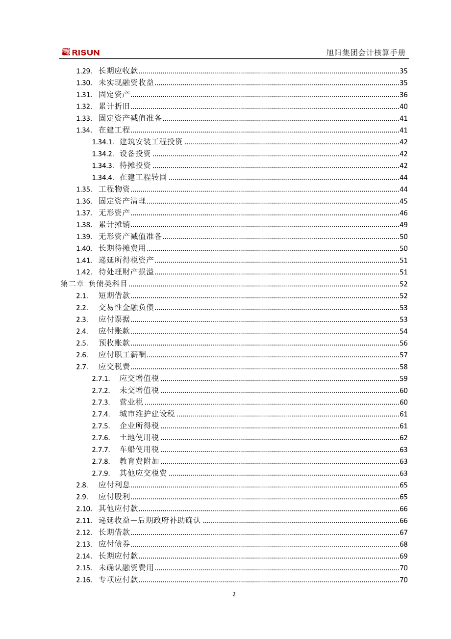 会计核算手册(科目格式)_第2页