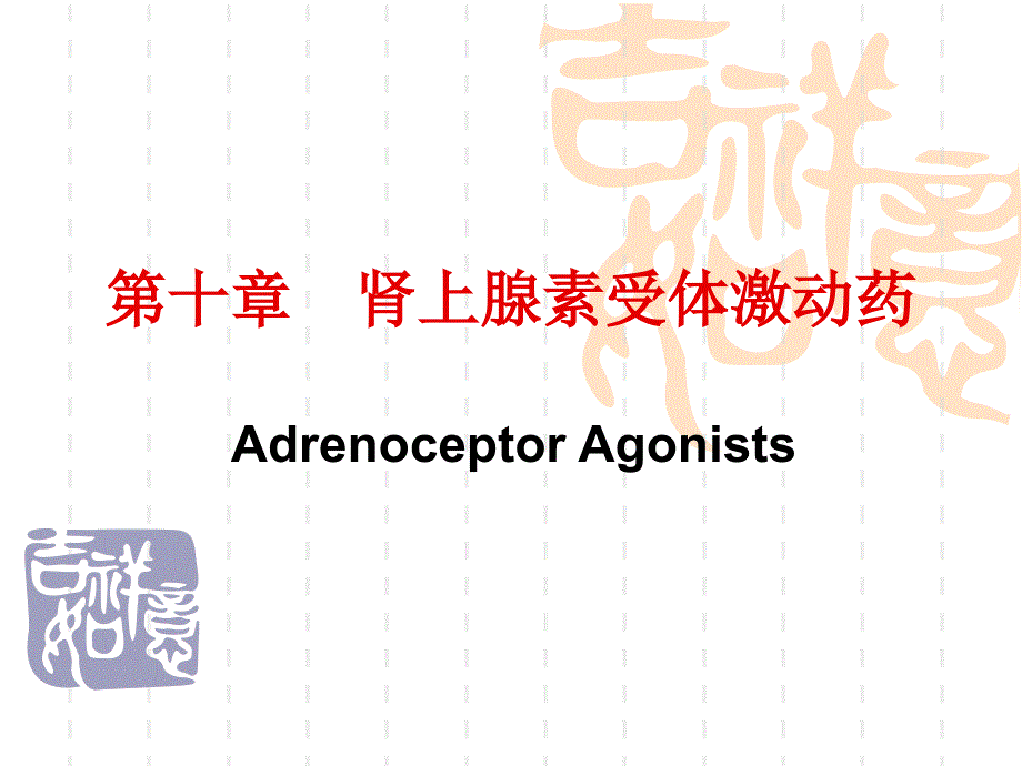 a10肾上腺素受体激动药名师编辑PPT课件_第1页