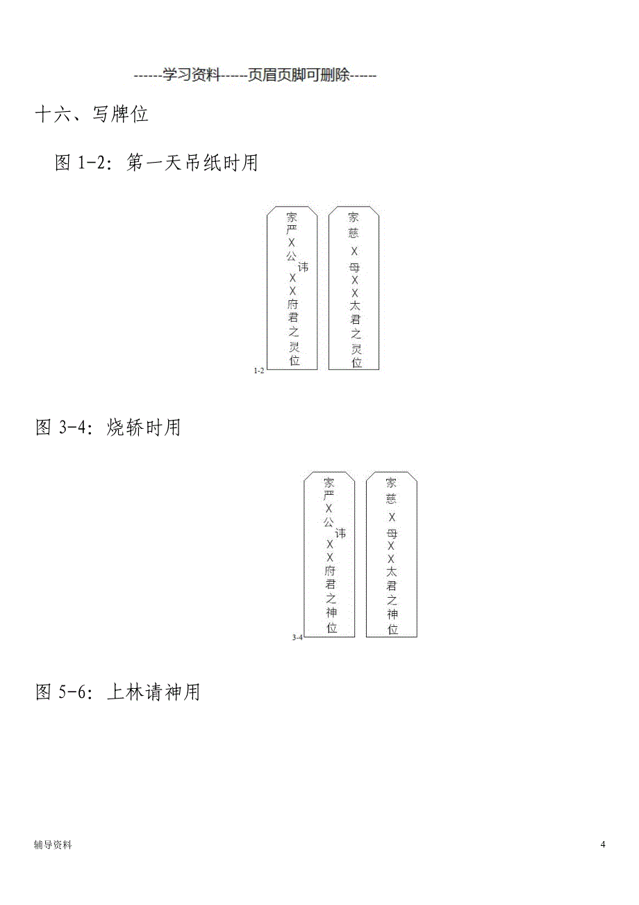 丧葬礼仪基础教学_第4页