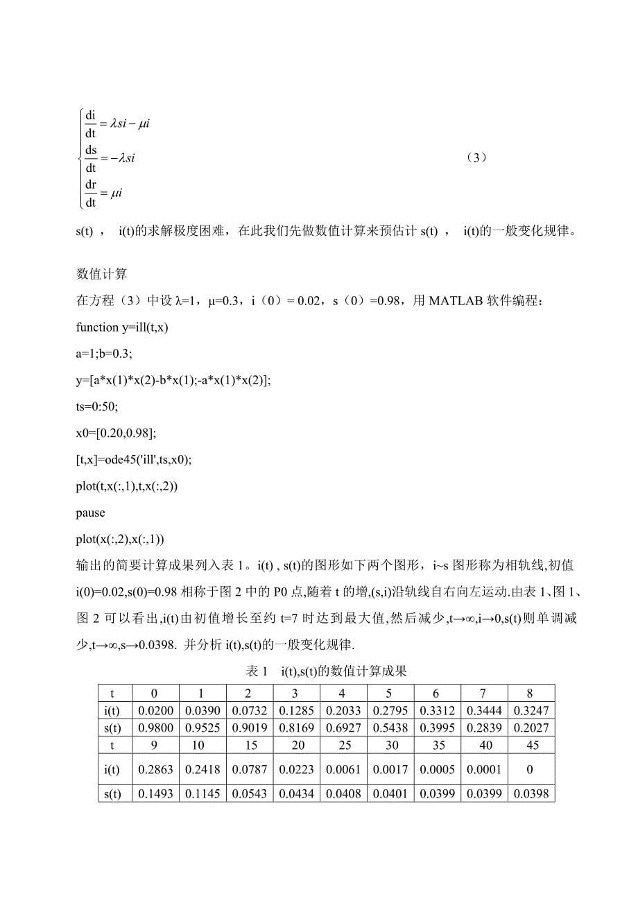 数学建模-传染病模型-(1)_第5页