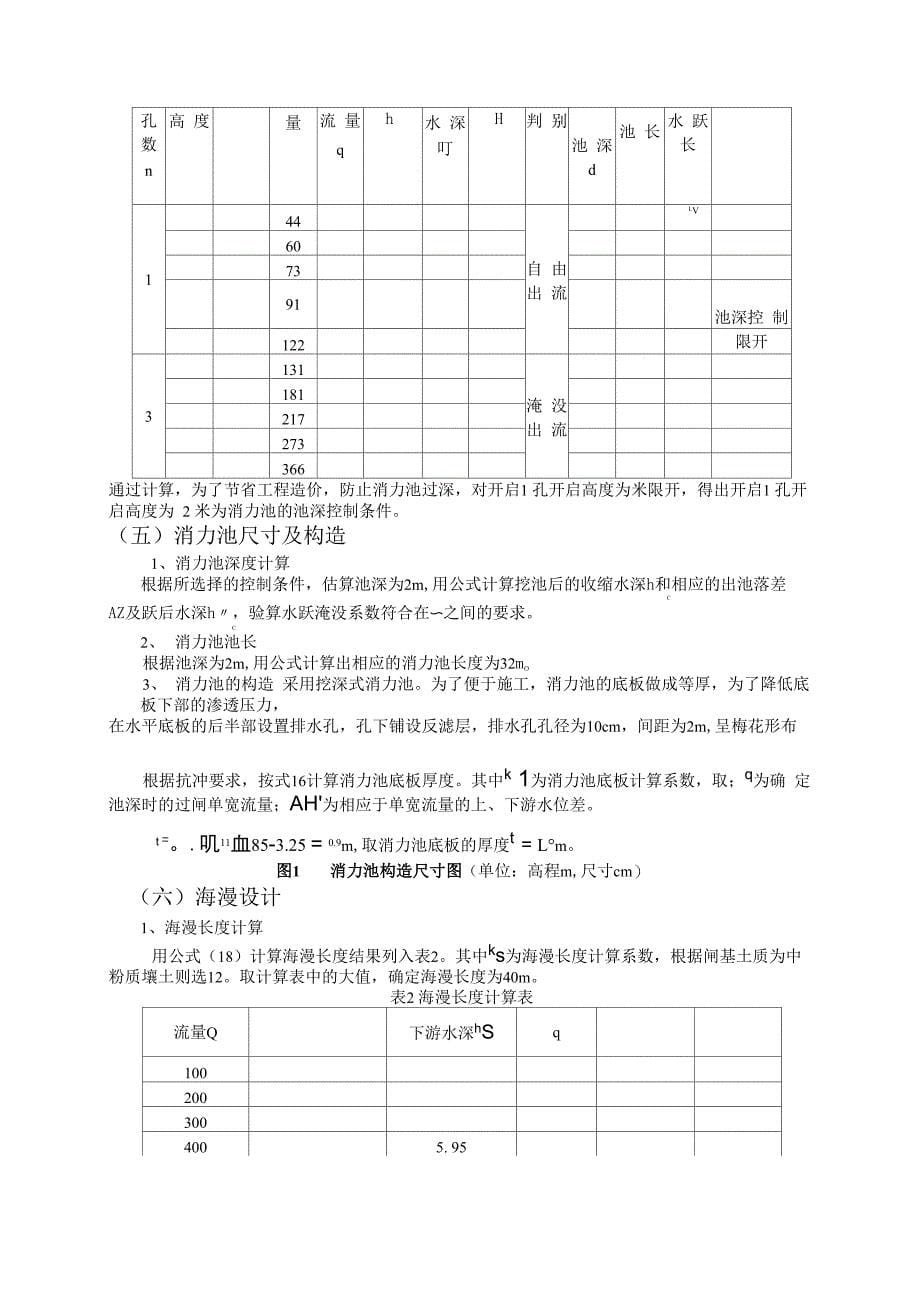 水 工 建 筑 物 实 训 报 告_第5页