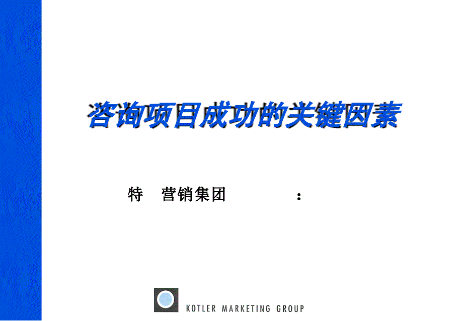 咨询项目成功的关键因素_第1页