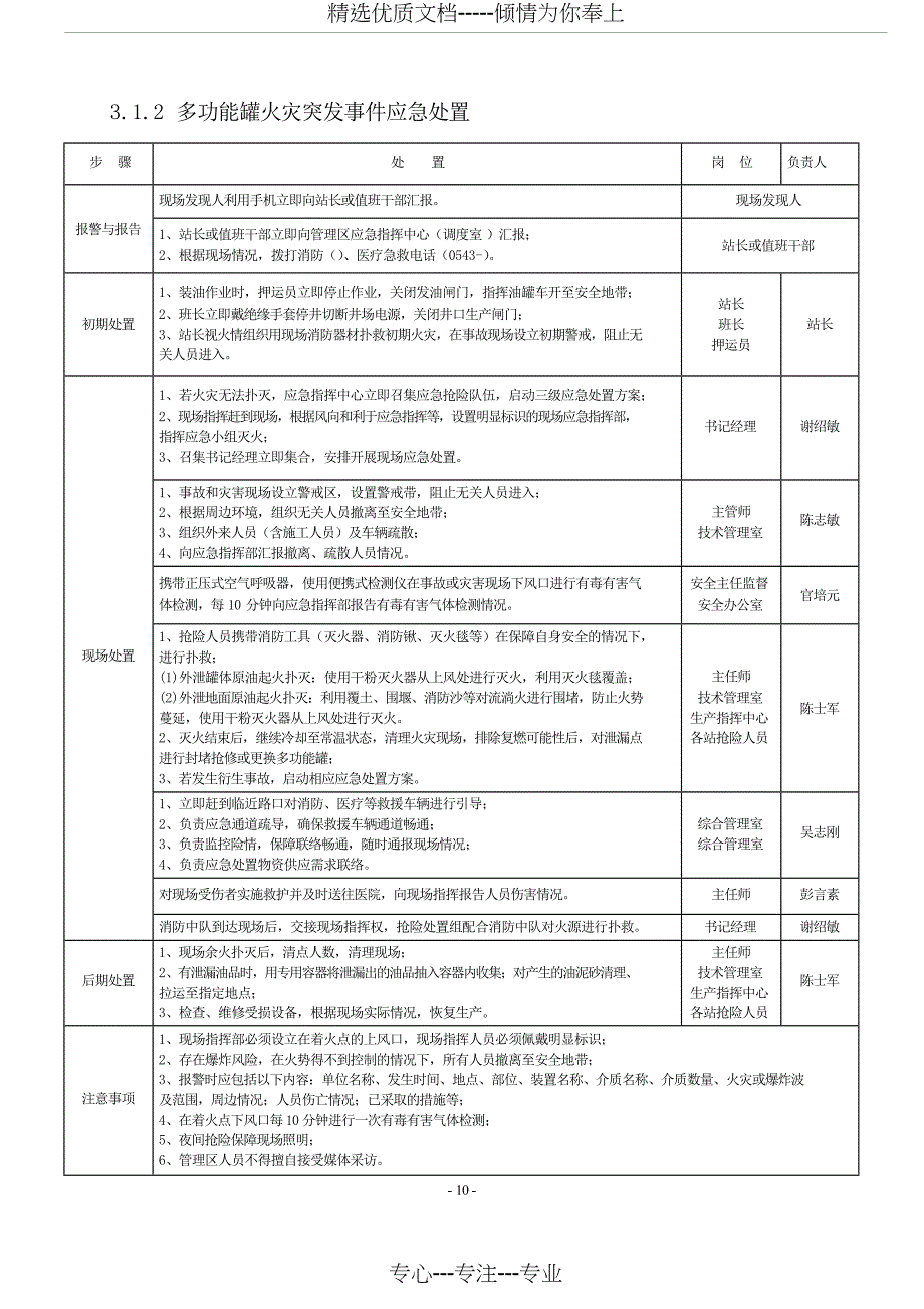 采油厂基层单位应急现场处置方案_第1页