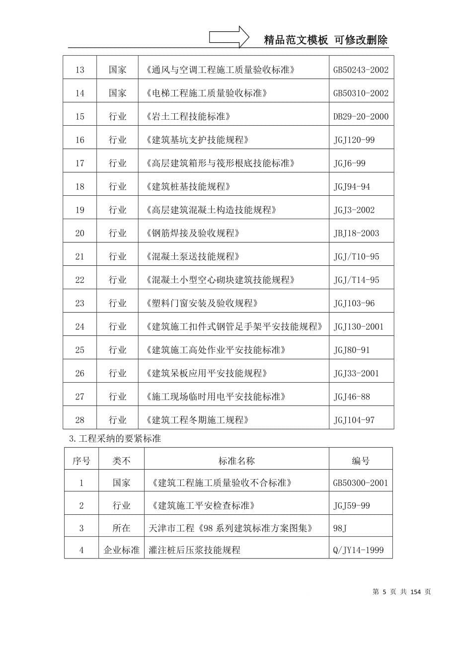 建筑行业天津港务局二、四公司新建业务楼工程施工组织设计_第5页