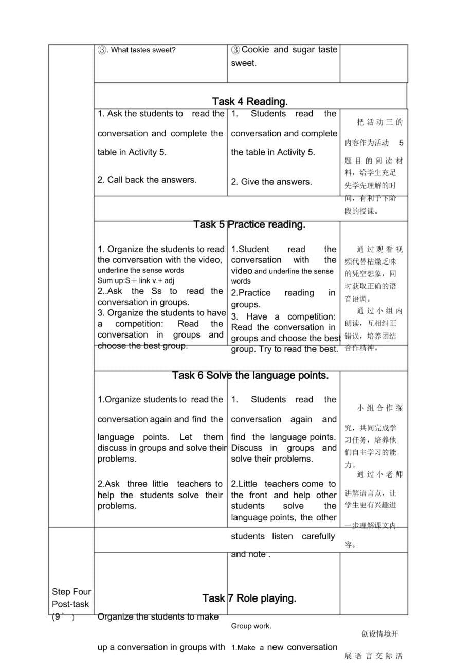 初中英语八年级下册教学设计全册_第5页