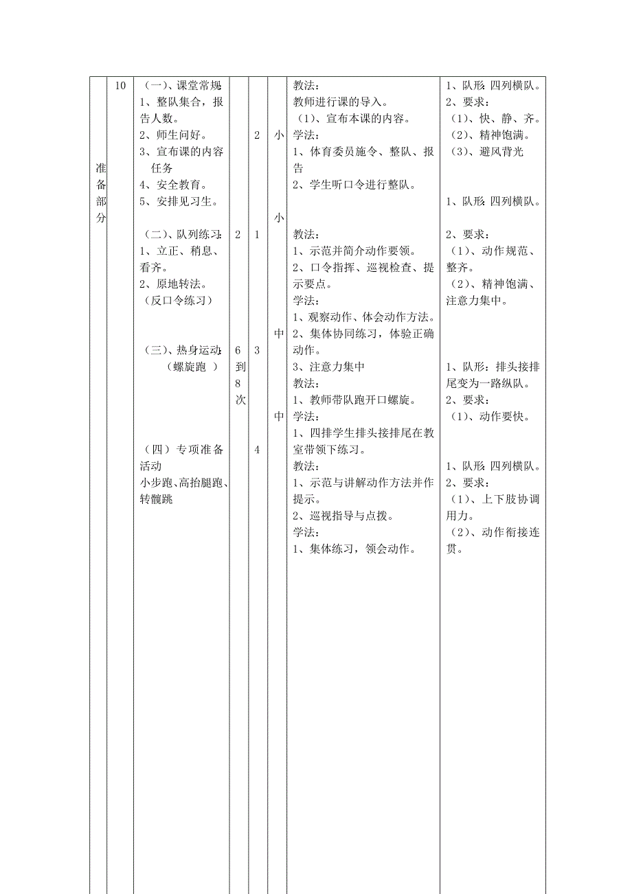 快速跑-----蹲踞式起跑、起跑后加速跑教学设计.doc_第4页