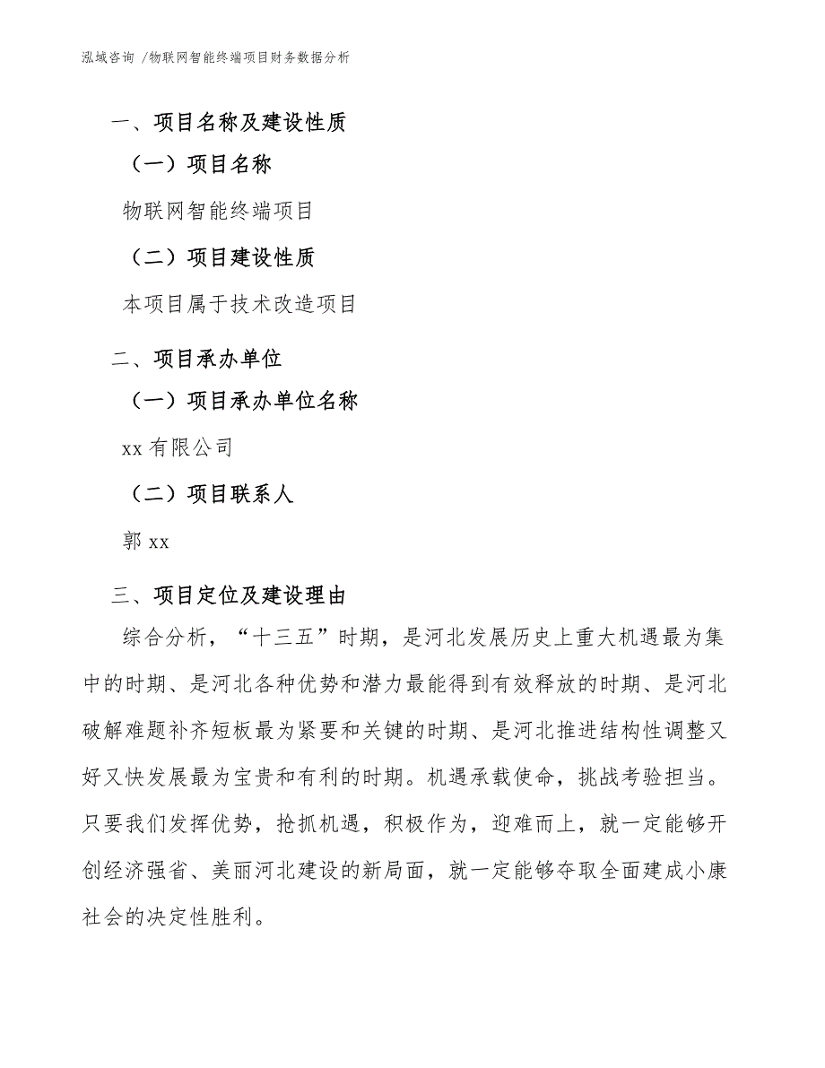 物联网智能终端项目财务数据分析（模板）_第4页