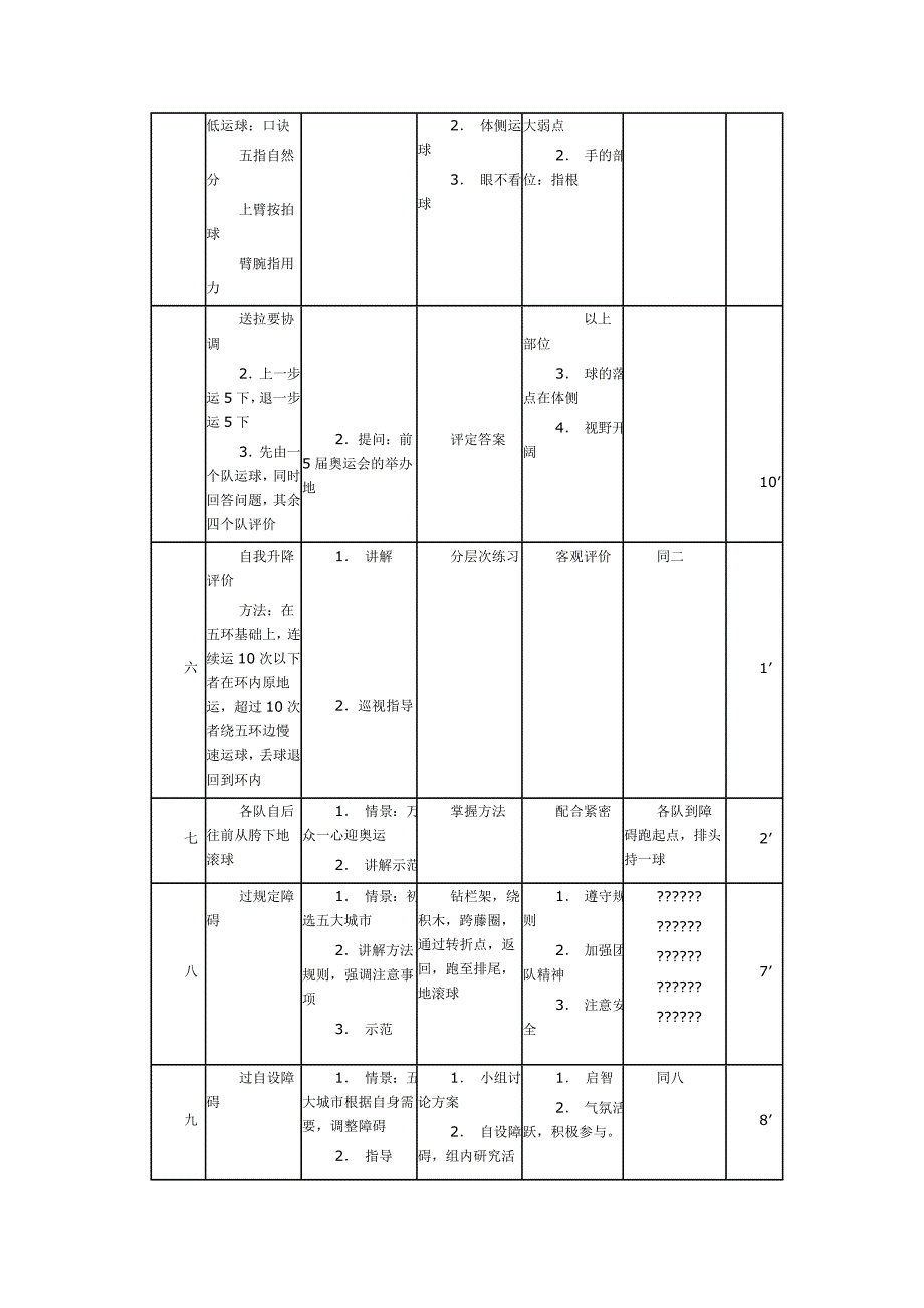 篮球运球教案_第2页