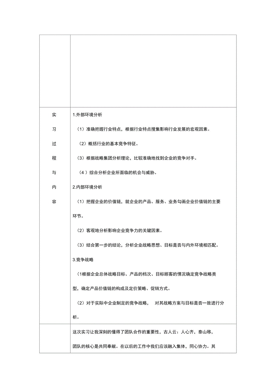 企业战略管理实习报告新_第2页