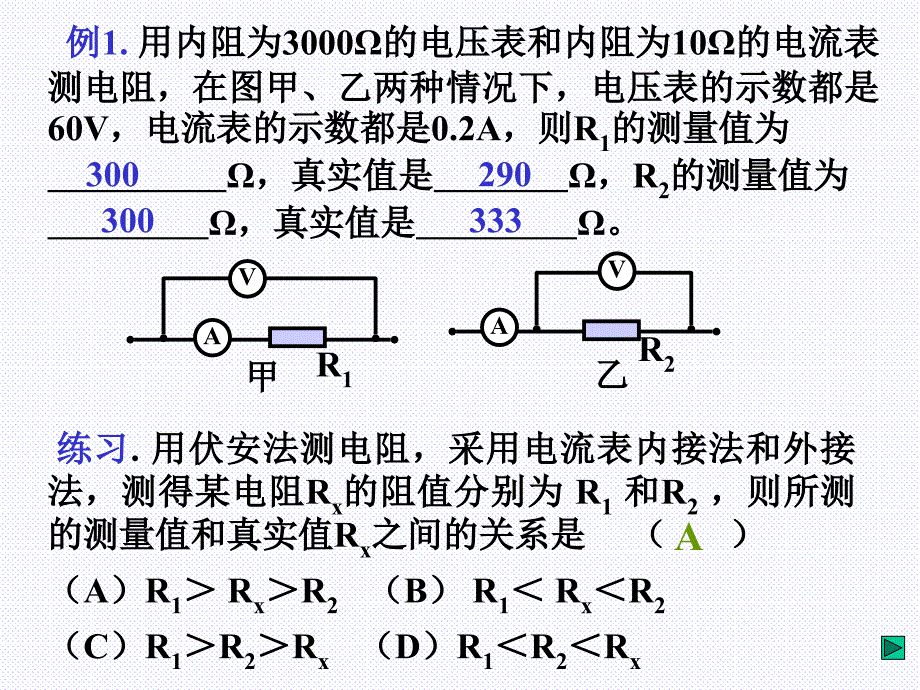 高考物理专题复习：电阻的测量中_第4页