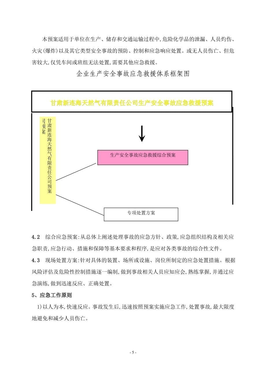 LNG工厂事故应急救援预案(改)（word版）_第5页