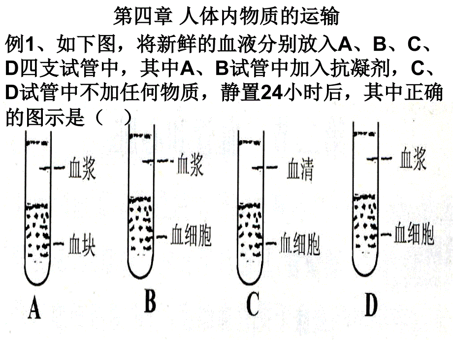 最新九上43体内物质的运输练习ppt课件._第1页