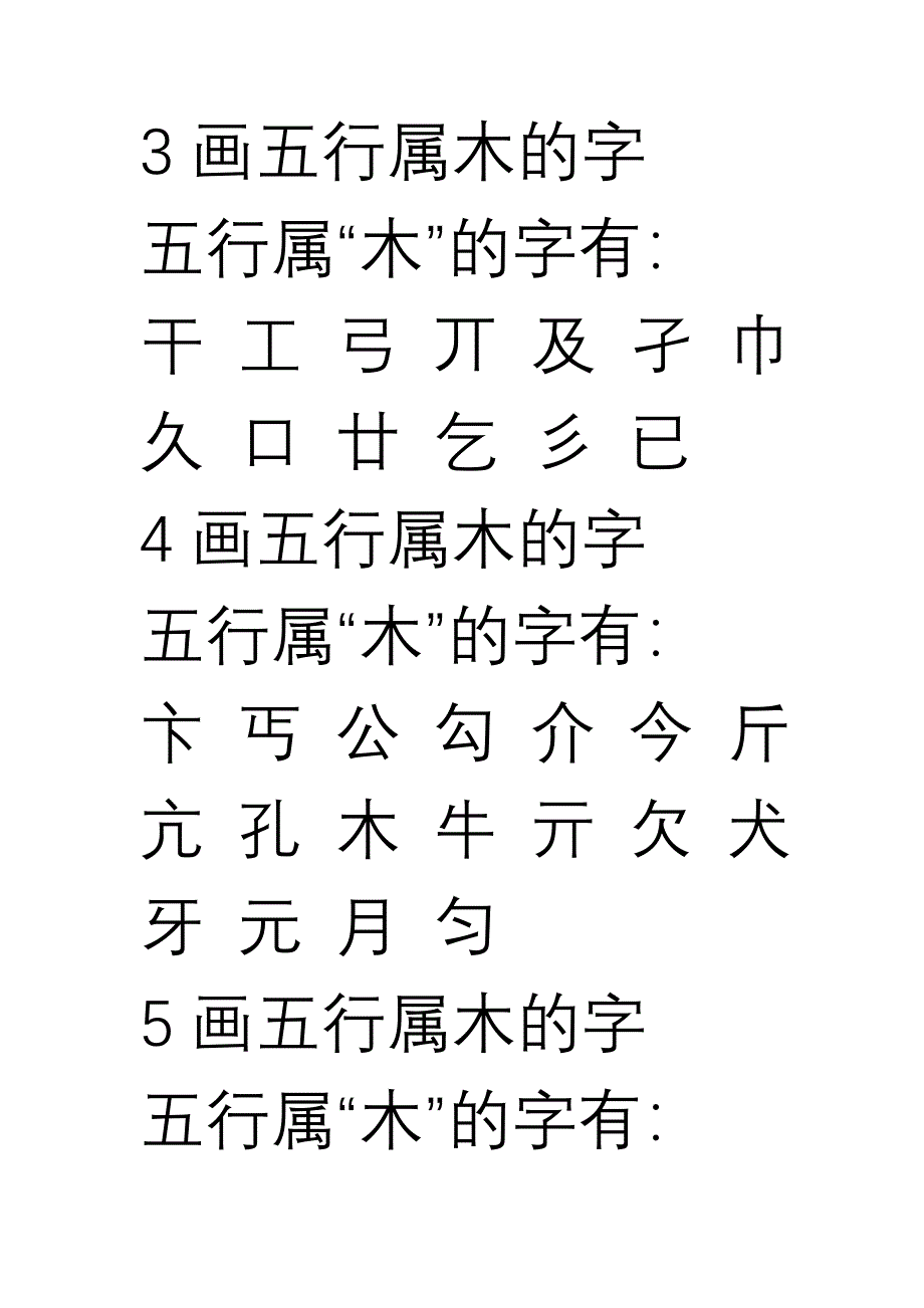 五行属木的汉字大全.doc_第1页