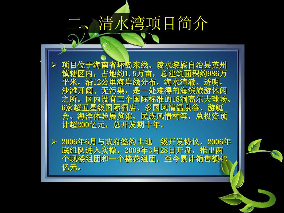 广告策划PPT雅居乐海南清水湾项目案例调研_第4页