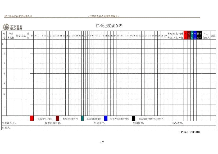 EPES-RD-GL-004研发打样进度管理制定17685_第5页