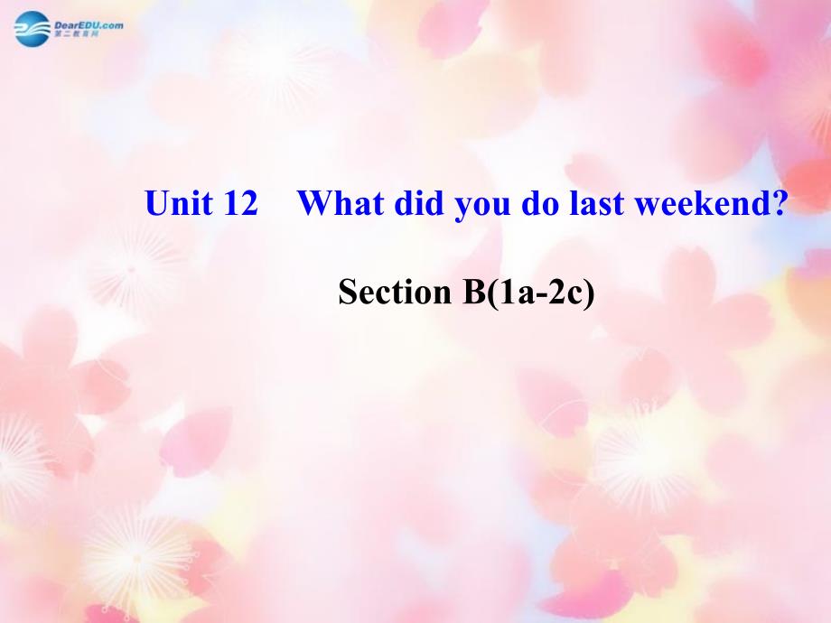 七年级英语Unit 12 What did you do last weekend Section B(1a-2c)课件_第2页