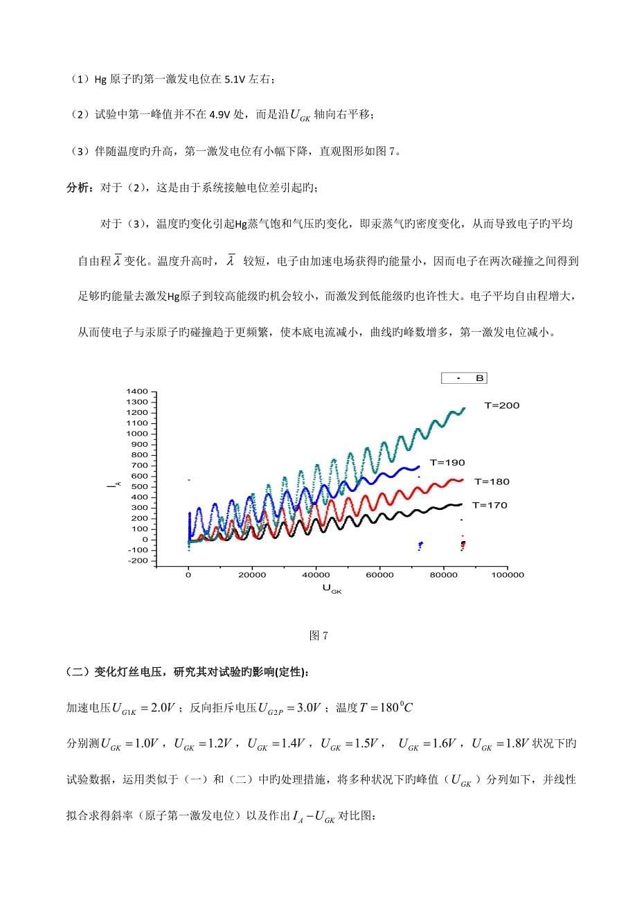 2023年弗兰克赫兹实验报告有数据.doc_第5页