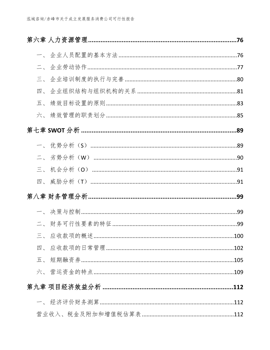 赤峰市关于成立发展服务消费公司可行性报告模板_第3页