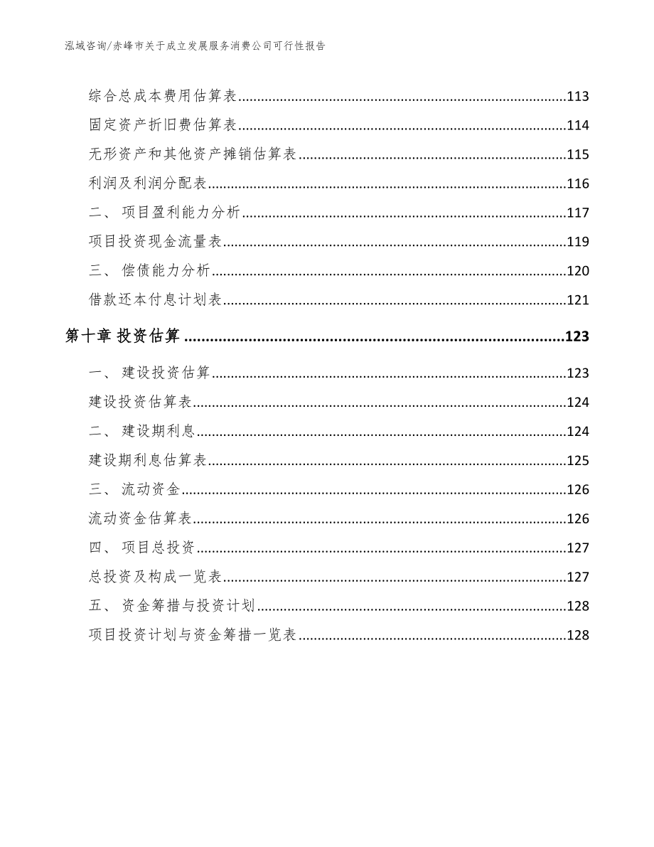 赤峰市关于成立发展服务消费公司可行性报告模板_第4页