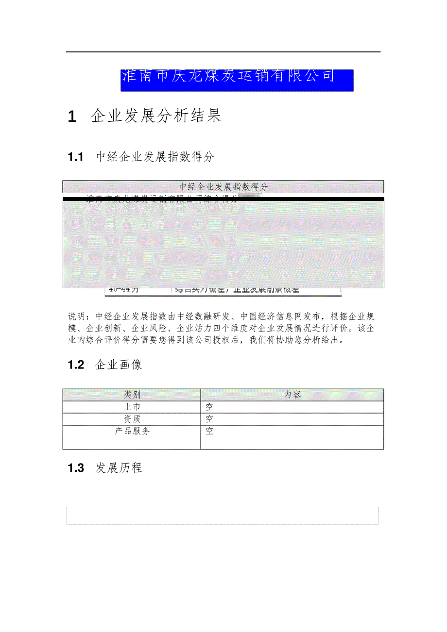 淮南市庆龙煤炭运销有限公司介绍企业发展分析报告_第2页