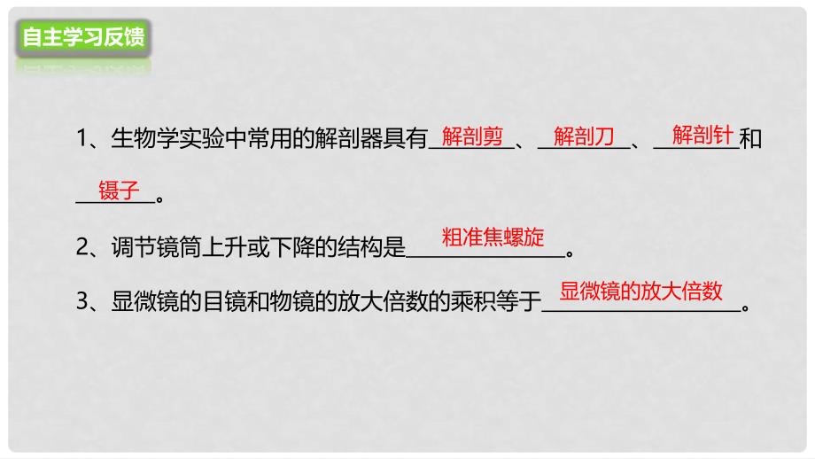 七年级生物上册 2.2 中学生物学实验的常用工具课件 北京课改版_第4页