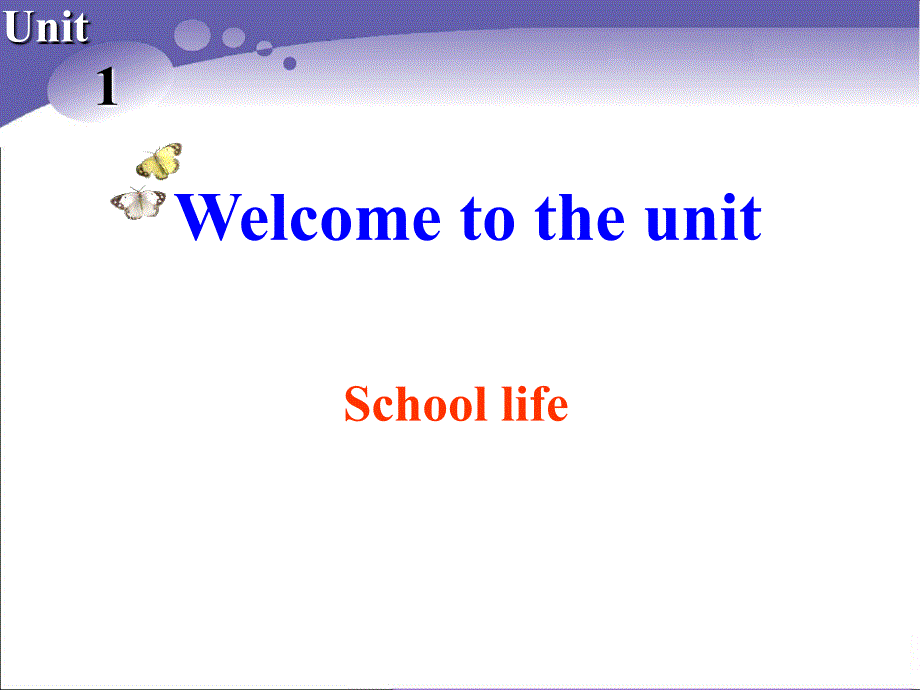 Book 1U1Welcome to the unit_第1页