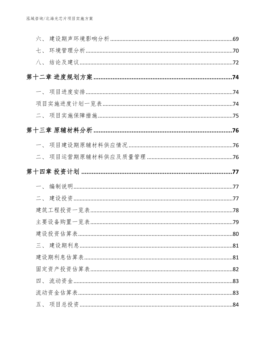 北海光芯片项目实施方案参考模板_第4页