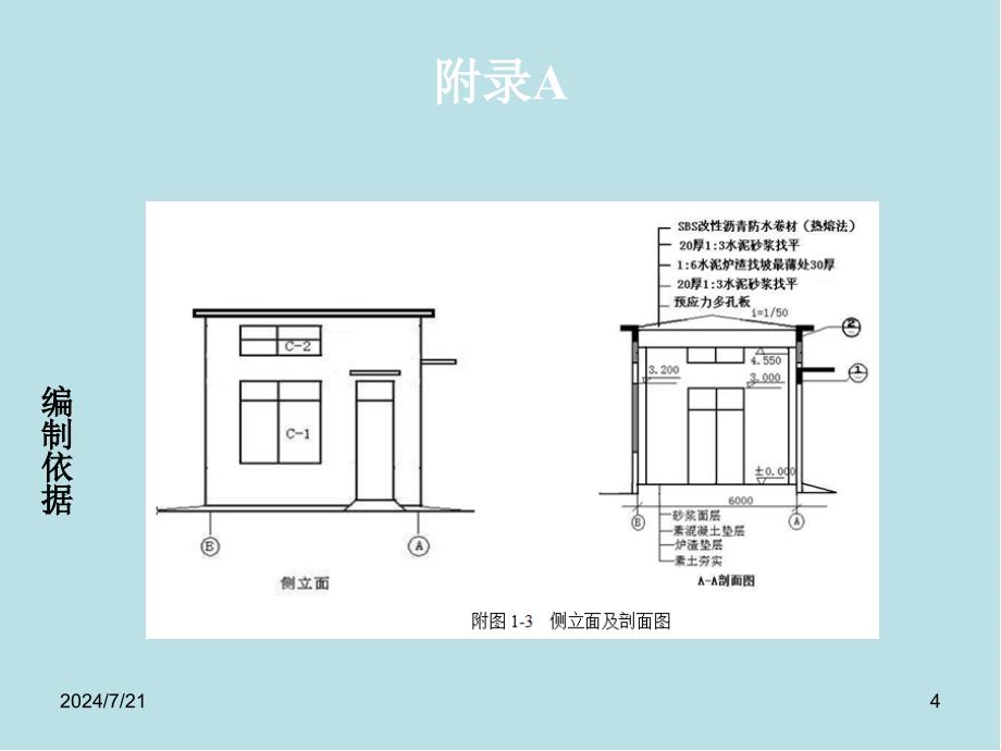 建筑工程计量与计价附录A-采用定额单价法编制施工图预算课件_第4页