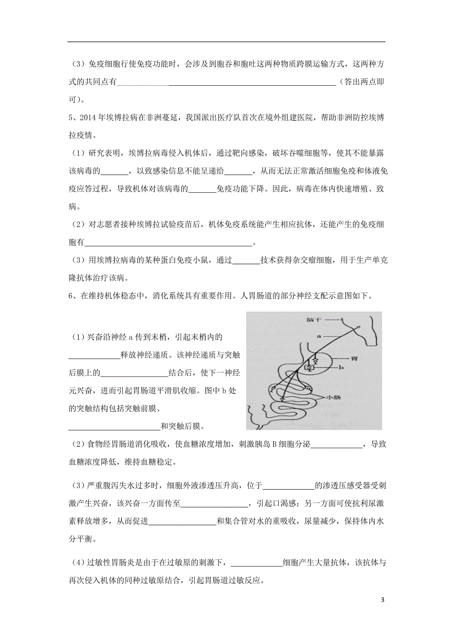 河北省邢台市2017届高三生物二轮复习生命活动调节专题四免疫调节_第3页