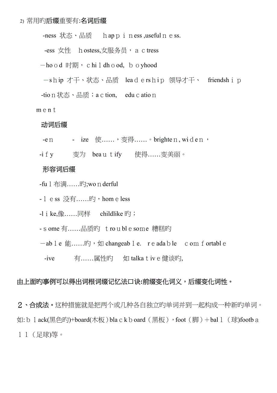 实用英语单词记忆方法总结_第4页