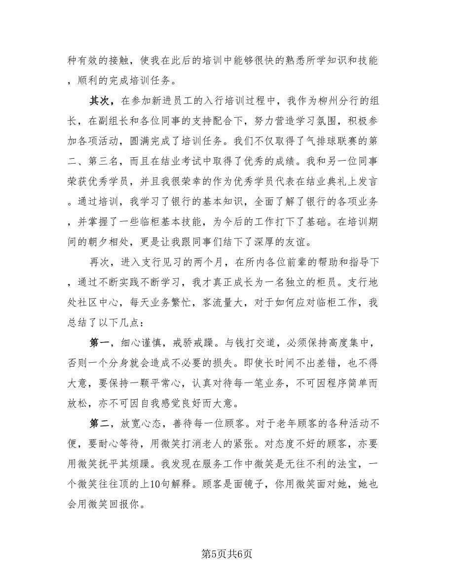 银行实习总结报告样本（3篇）.doc_第5页