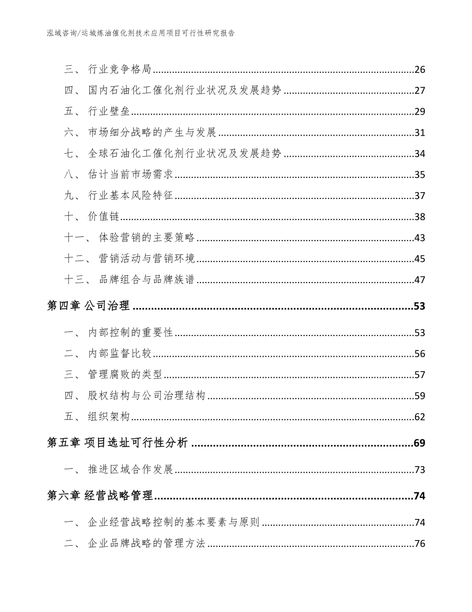 运城炼油催化剂技术应用项目可行性研究报告_模板范文_第2页