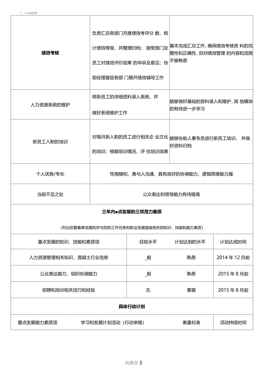 个人发展计划IDP范本_第2页