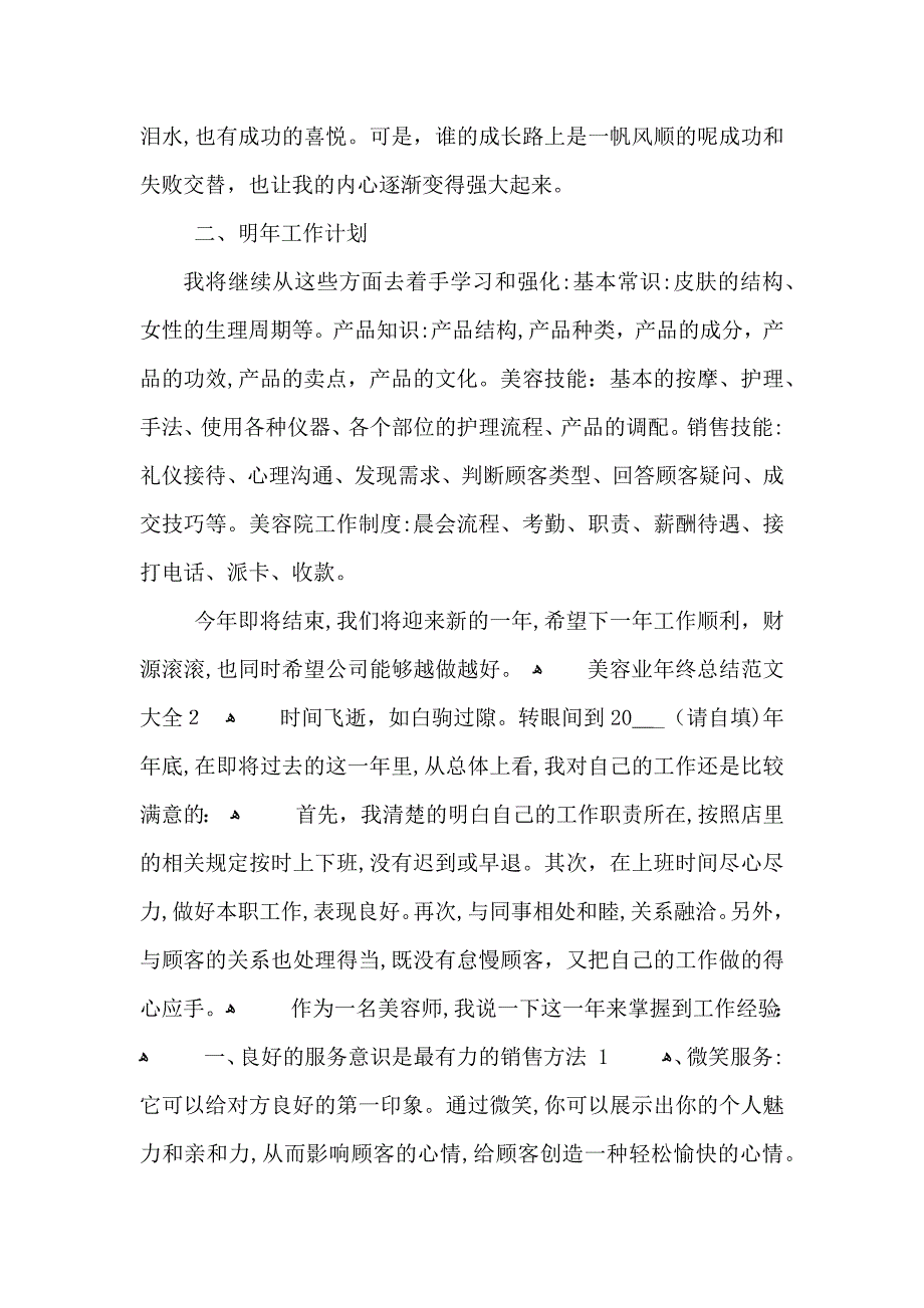 美容业年终总结_第2页