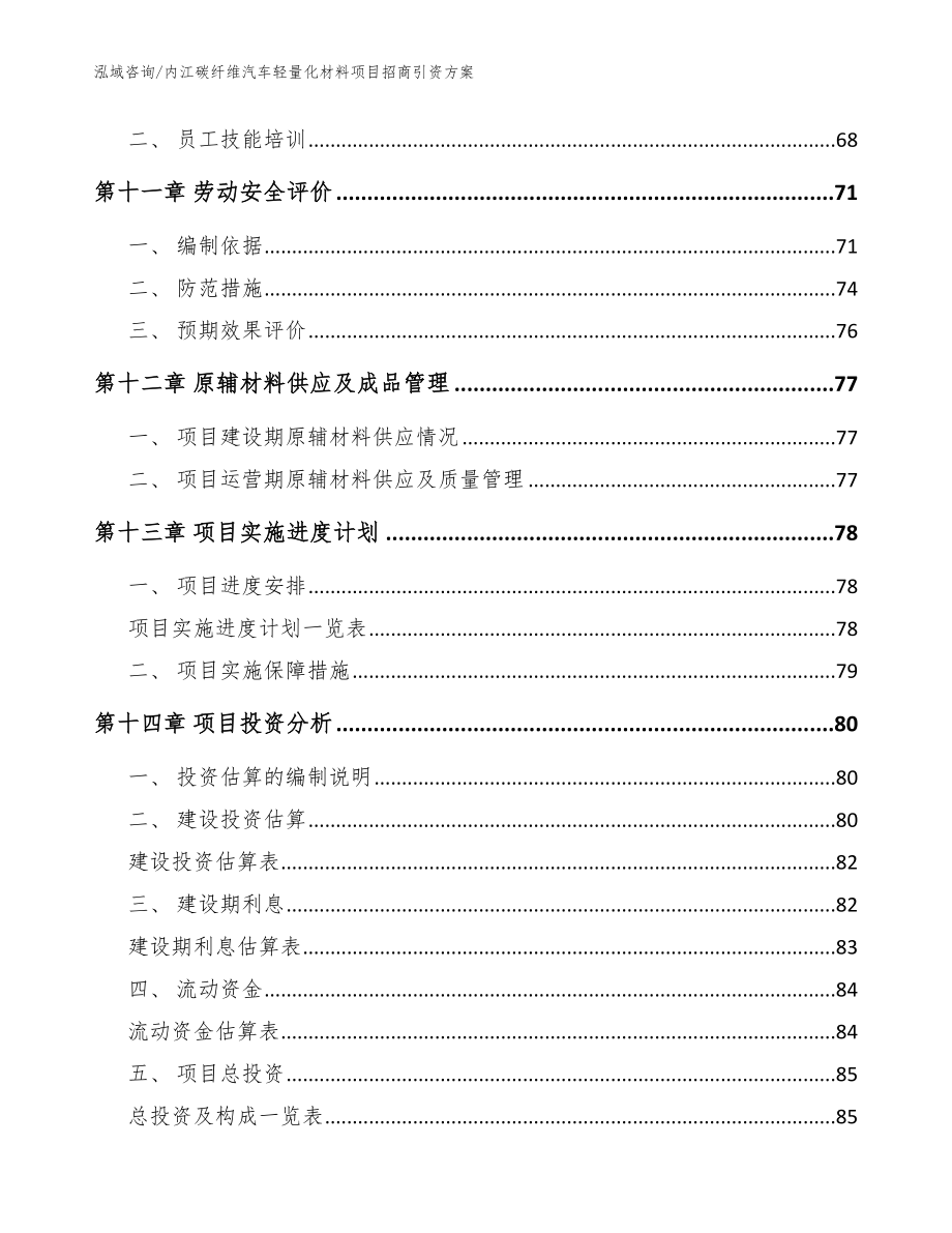 内江碳纤维汽车轻量化材料项目招商引资方案范文参考_第4页